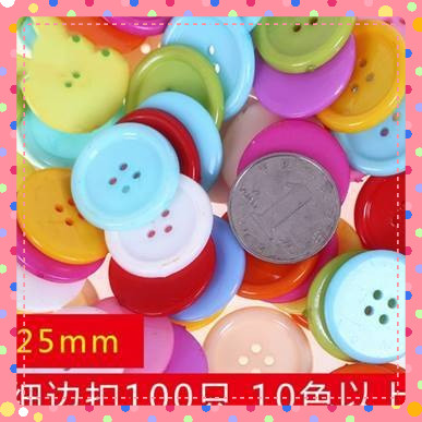 Set 100 cúc áo nhựa tròn  handmade nhiều cỡ làm thủ công
