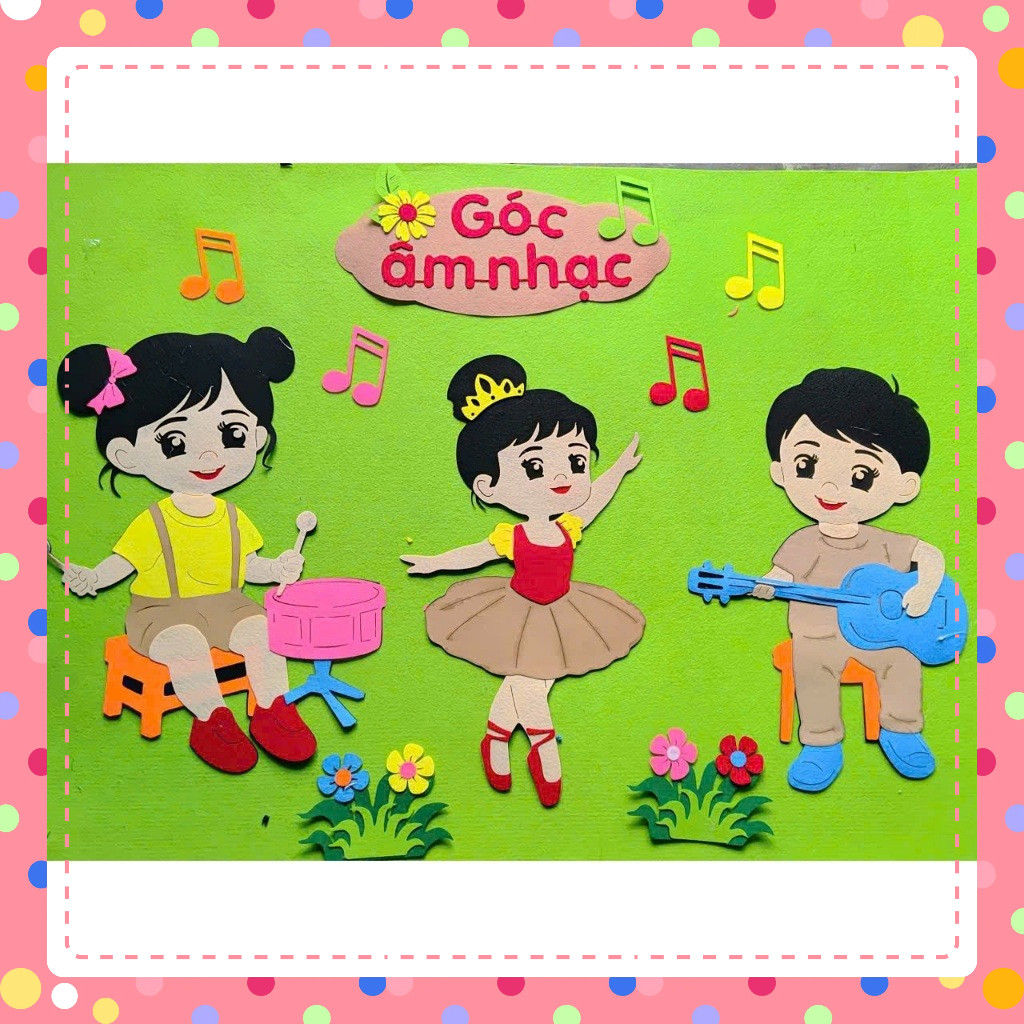 Tổng hợp - Góc mầm non steam pha nỉ  trang trí lớp học mầm non theo (mẫu to đẹp)