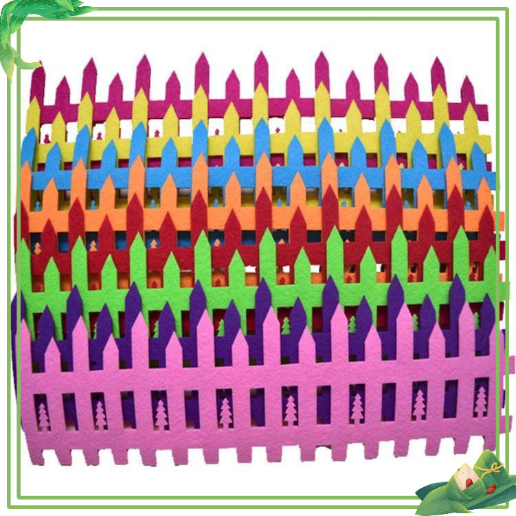 Viền hàng rào 48x12 cm  trang trí chân tường lớp học (tiểu học - mầm non vải dạ nỉ)