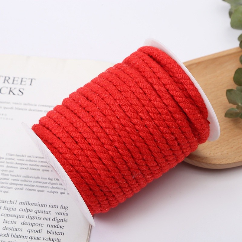 Dây thừng màu 5mm x 25 mét làm thủ công trang trí, handmade, decor, dây treo kệ mầm non