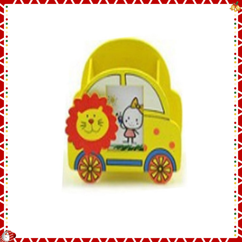 Ống cắm bút bằng gỗ hình ôtô làm quà tặng siêu dễ thương trang trí handmade Steam