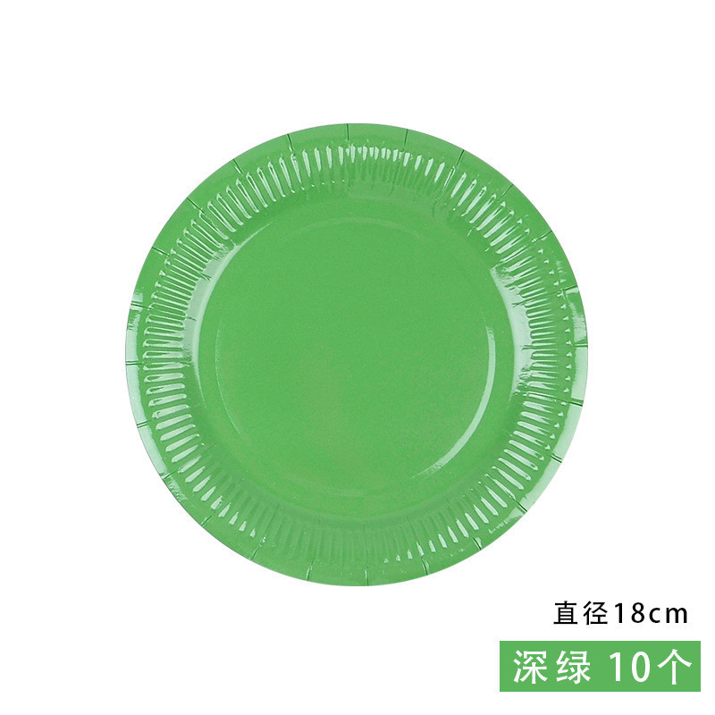 Set 10 đĩa giấy làm thủ công nhiều màu