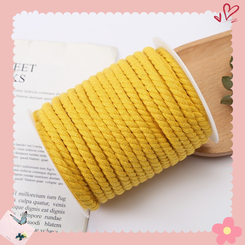Dây thừng màu 5mm x 25 mét làm thủ công trang trí, handmade, decor, dây treo kệ mầm non