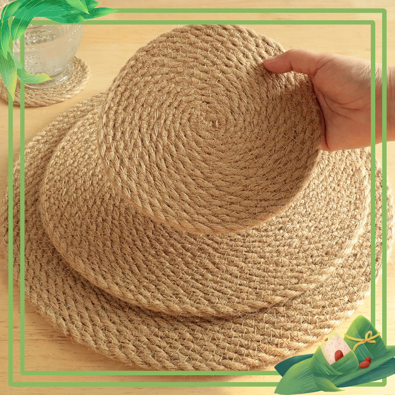 Phên tròn thừng đay Trang Trí  deco làm handmade chụp sản phẩm Làm Phụ Kiện dây thừng