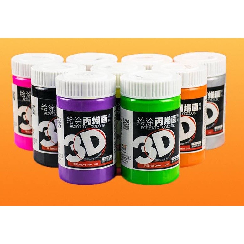 MÀU ACRYLIC 3D 100Ml dùng để vẽ custom trên vải / giày / tranh