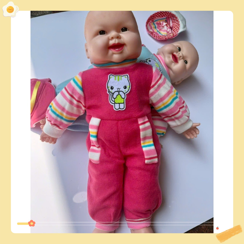 Búp bê sơ sinh đáng yêu búp bê biết cười 50cm thân mềm đồ chơimầm non