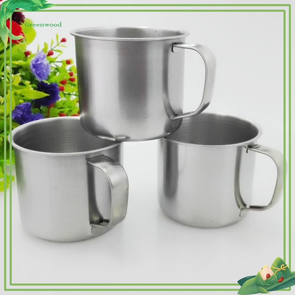 Ca uống nước inox 7cm có quai Inox 304 dùng cho trường học mầm non - tiểu học