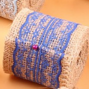 Ruy băng vải bố phụ kiện trang trí hanmade, decor  Màu sắc: Nâu vintage thủ công mầm non