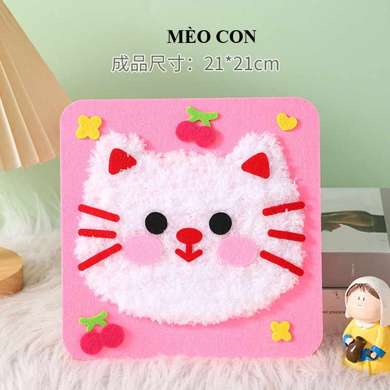 Tranh len thủ công  sáng tạo nhiều mẫu steam- đồ dùng mầm non