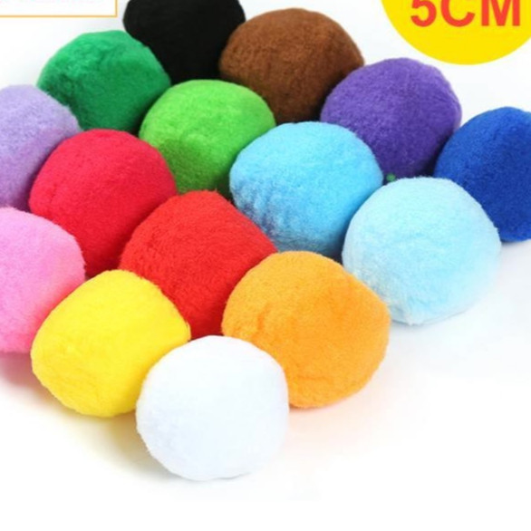 Hạt pom pom làm thủ công Hanmade - Steam trang trí mầm non