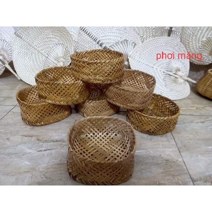 Đồ mây tre đan thủ công trang trí góc STEAM deco chợ quê  mầm non - tiểu học