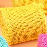 Ruy băng vải bố phụ kiện trang trí hanmade, decor  Màu sắc: Nâu vintage thủ công mầm non