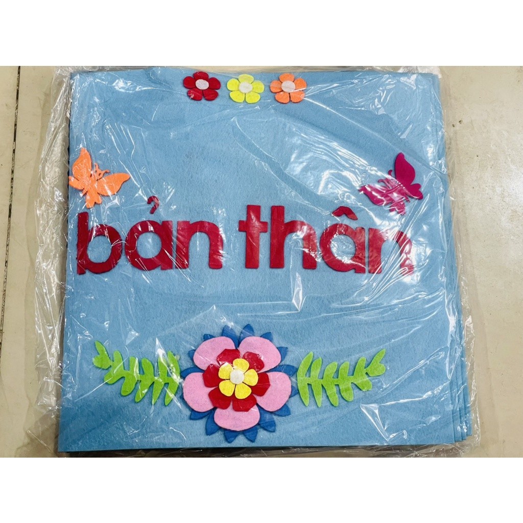 sách vải gồm 10 chủ đề mầm non - KPKH được làm bằng thủ công hanmade mầm non