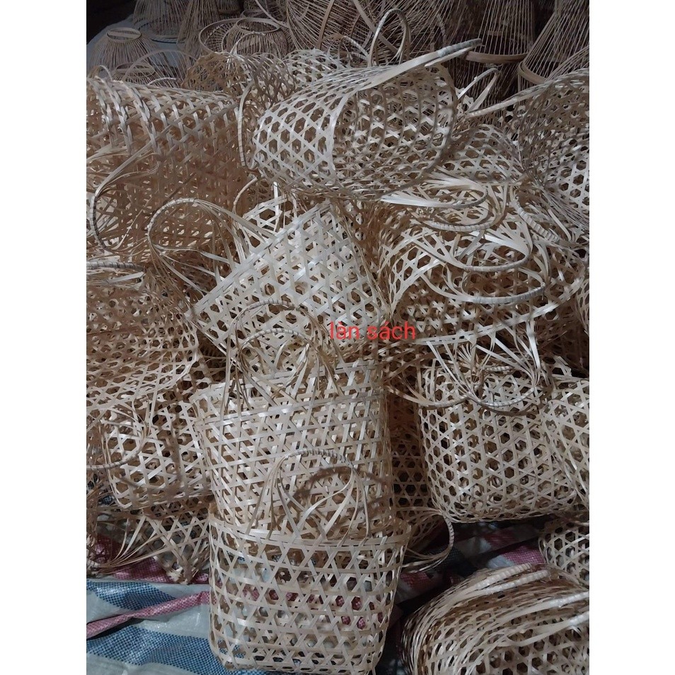 Đồ mây tre đan thủ công trang trí góc STEAM deco chợ quê  mầm non - tiểu học