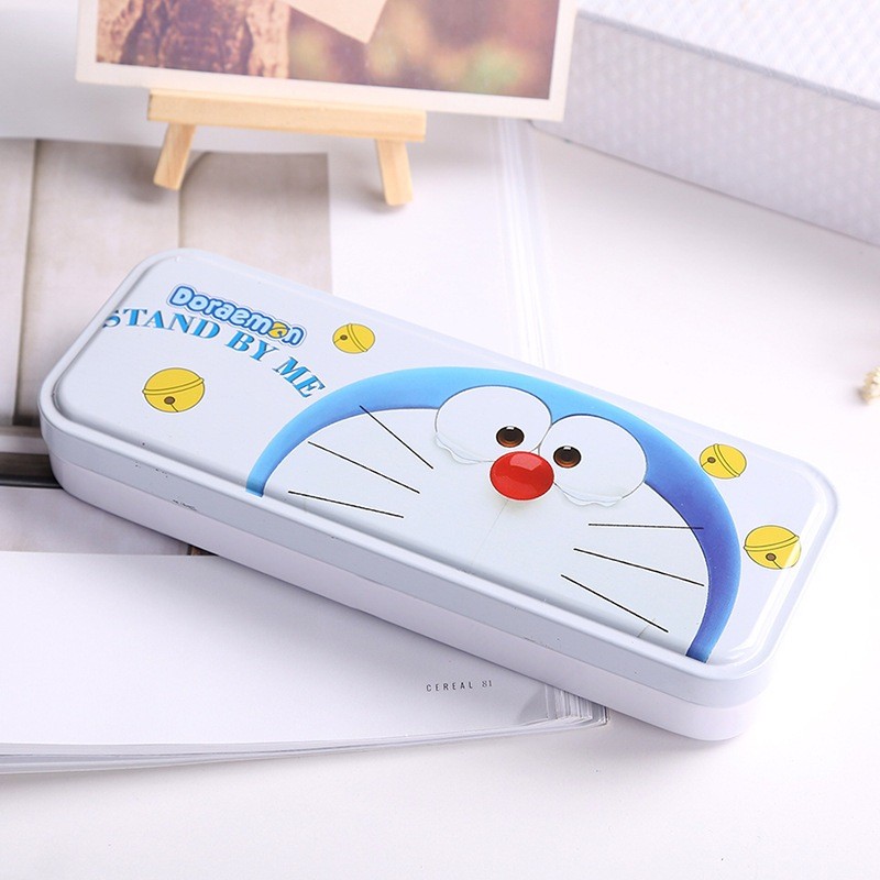 Hộp bút cho bé kèm bộ dụng cụ học tập 9 món ( làm quà tặng)