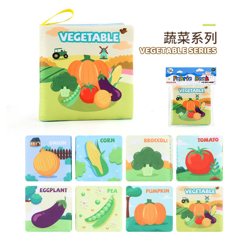 Sách vải  kích thích thị giác với nhiều chủ đề bằng tiếng anh giúp bé vừa học vừa chơi