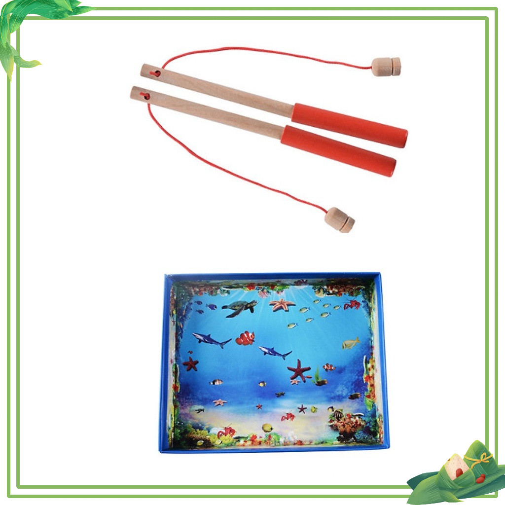 Đồ chơi câu cá nam châm gỗ 32 -  VỪA CHƠI VỪA HỌC SIÊU THÚ VỊ CHO BÉ