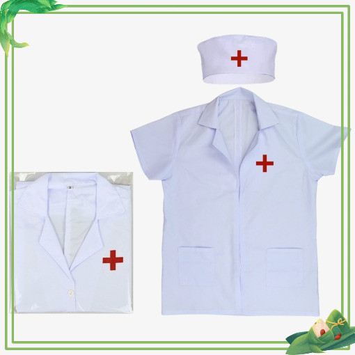 Trang phục nhập vai Bác sĩ HT cho trẻ 3 -5 tuổi mầm non ( loại vải dày đẹp loại I)