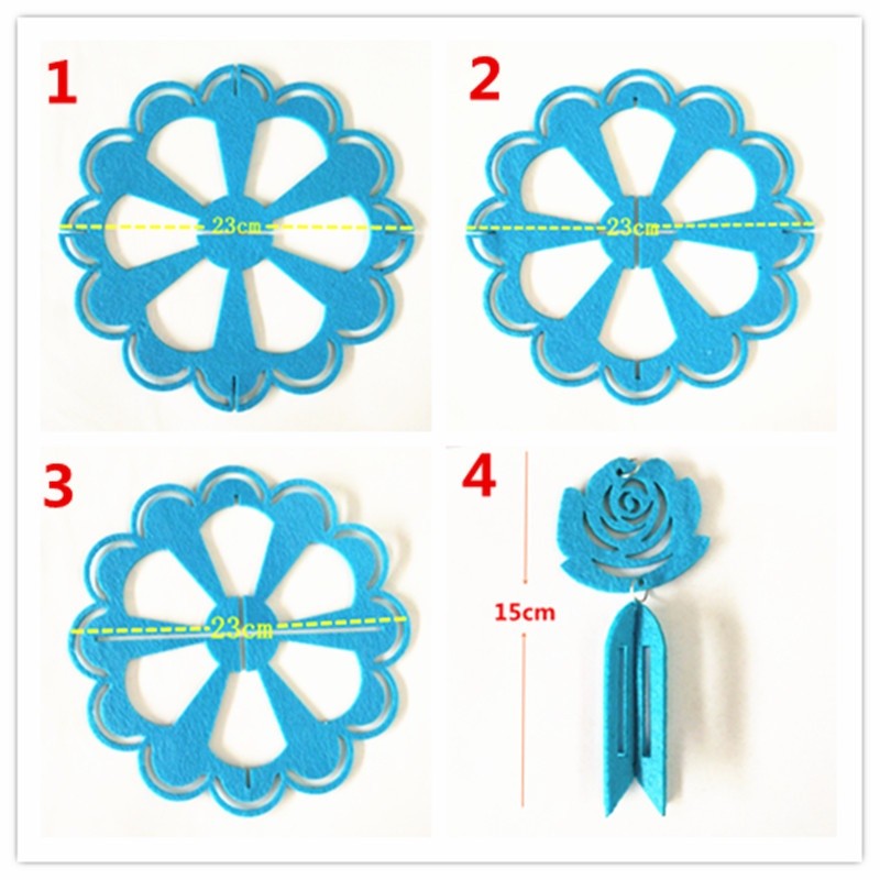 Quả cầu rỗng vải nỉ trang trí hành lang lớp học mầm non - tiểu học Size 23cm * 38cm