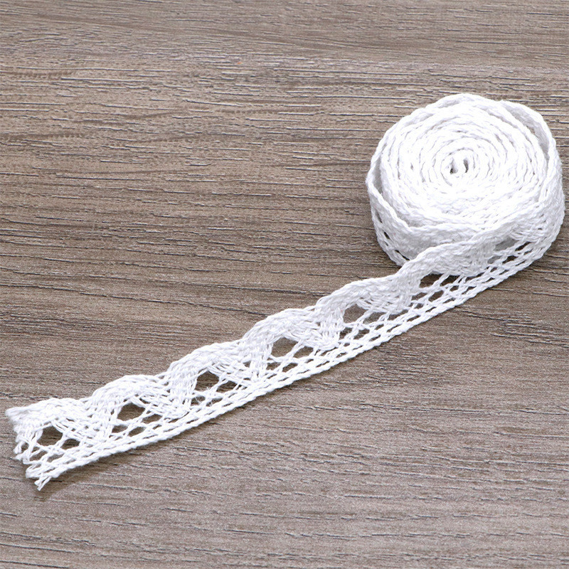 Ren Chỉ Trắng Trang Trí  diềm khung sản phẩm Handmade - Steam mầm non set 5 mét/1 cuộn