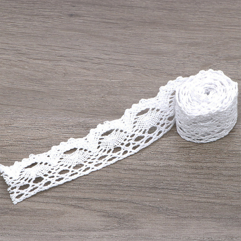 Ren Chỉ Trắng Trang Trí  diềm khung sản phẩm Handmade - Steam mầm non set 5 mét/1 cuộn