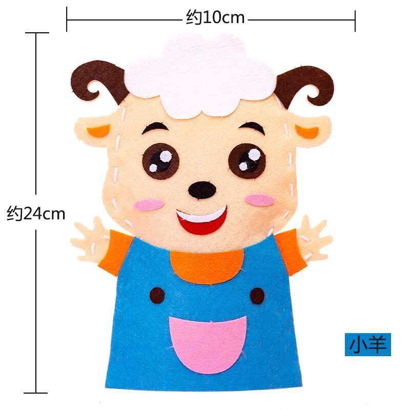 Rối  kể chuyện Con Rối Bàn Tay Hình Động Vật Cho Bé làm thủ công - MẦM NON