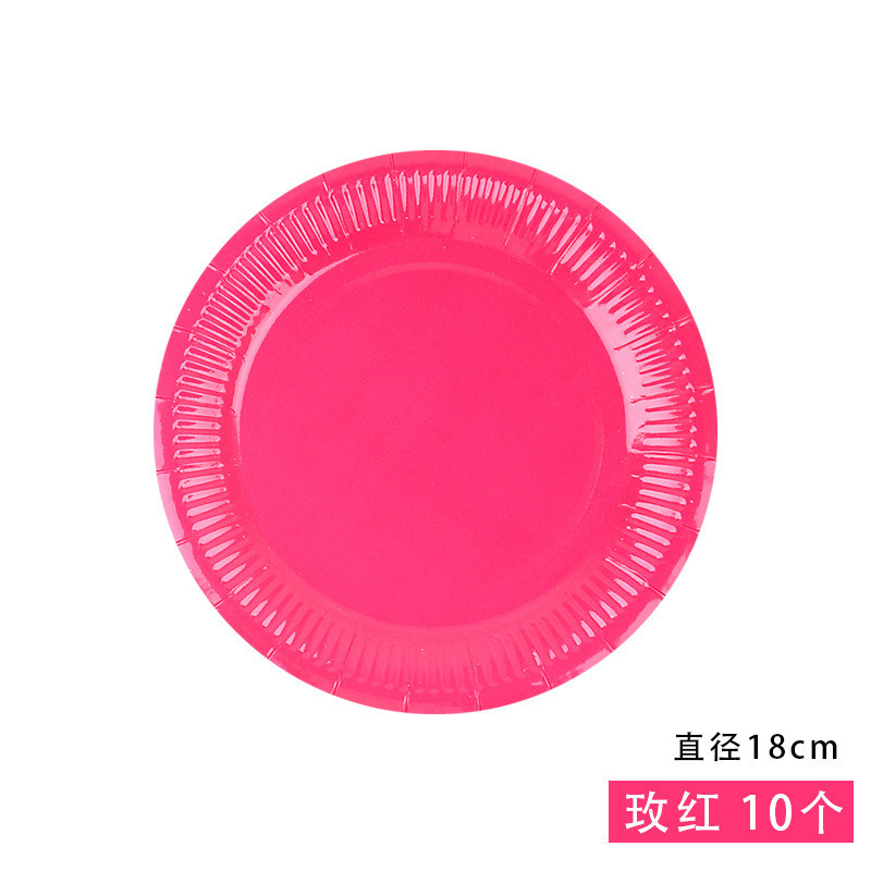 Set 10 đĩa giấy làm thủ công nhiều màu