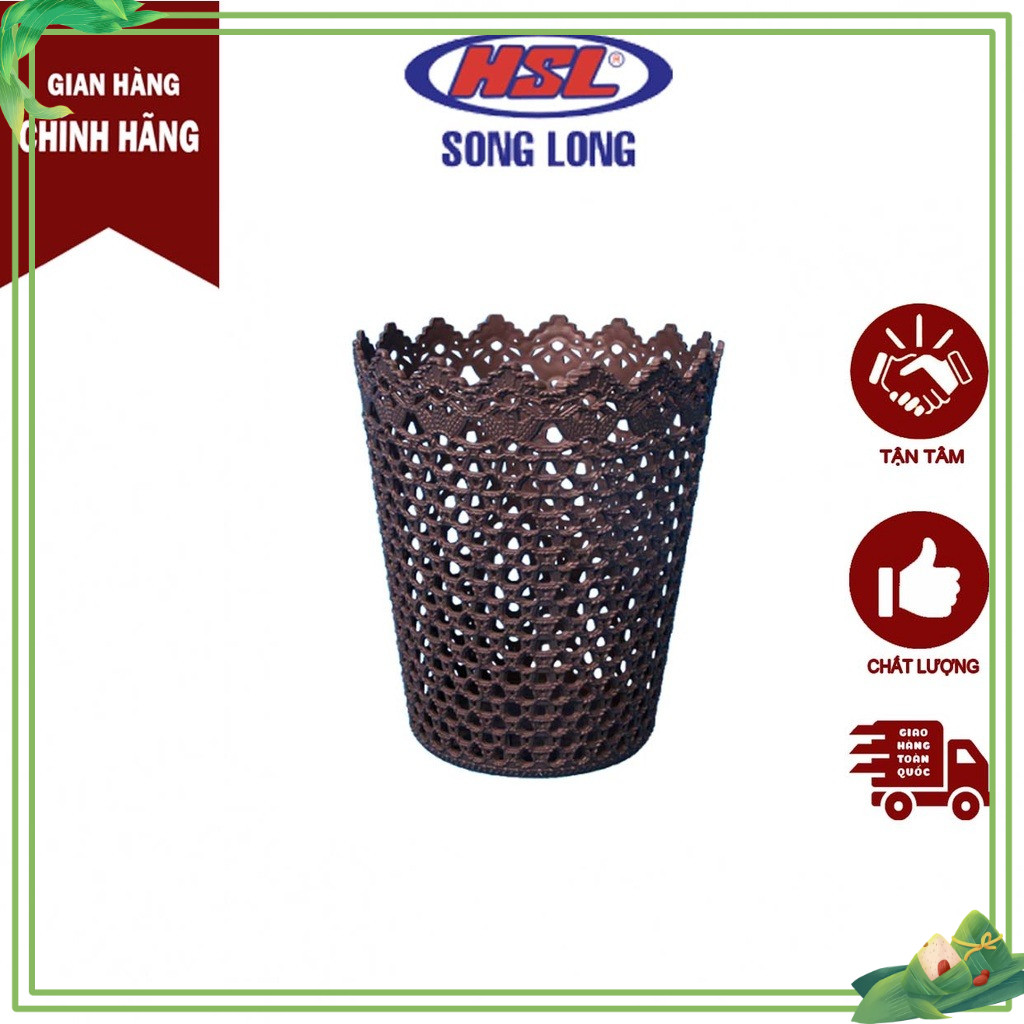 Giỏ nhựa hoa văn đựng đồ họa tiết sao cỡ lớn, bé các màu 3080-3079 Song Long