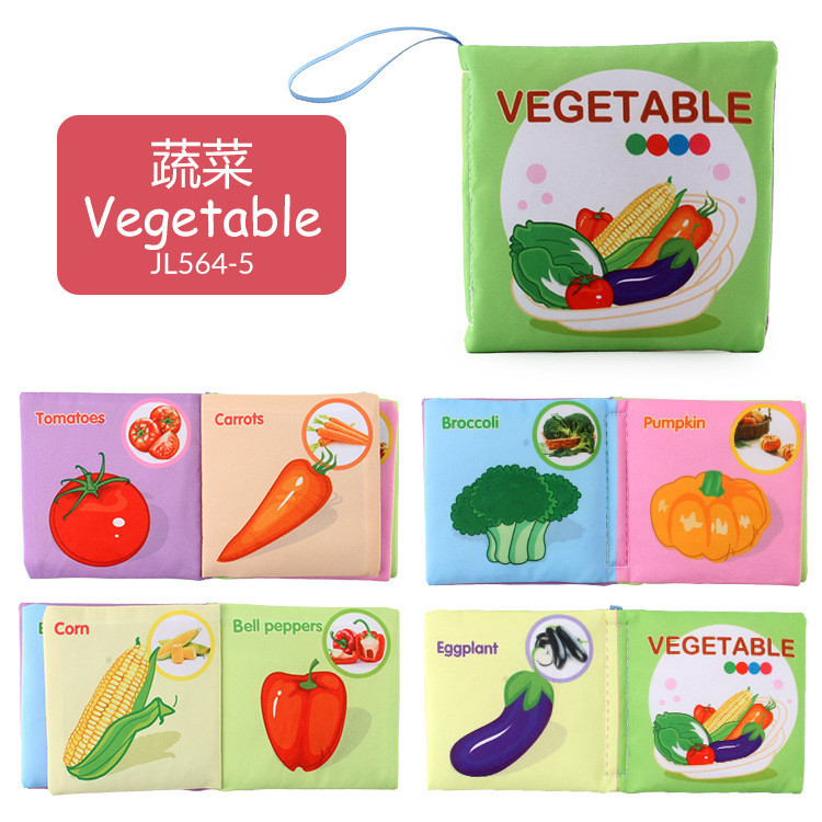 Sách vải  kích thích thị giác với nhiều chủ đề bằng tiếng anh giúp bé vừa học vừa chơi