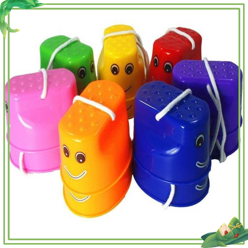 Cà kheo trò chơi cho trẻ vận động, cà kheo nhựa cho bé đồ dùng giáo cụ dạy học tiếng anh (1 đôi)