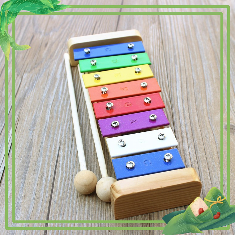 Đàn mộc cầm xylophone Giscoo hợp kim nhôm, tiếng vang, 8 nốt KÍCH THÍCH TƯ DUY ÂM NHẠC