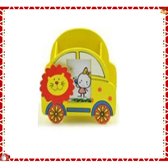 Ống cắm bút bằng gỗ hình ôtô làm quà tặng siêu dễ thương trang trí handmade Steam
