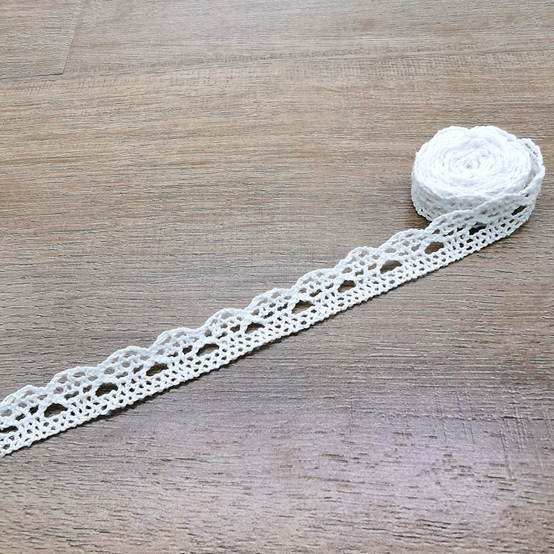 Ren Chỉ Trắng Trang Trí  diềm khung sản phẩm Handmade - Steam mầm non set 5 mét/1 cuộn