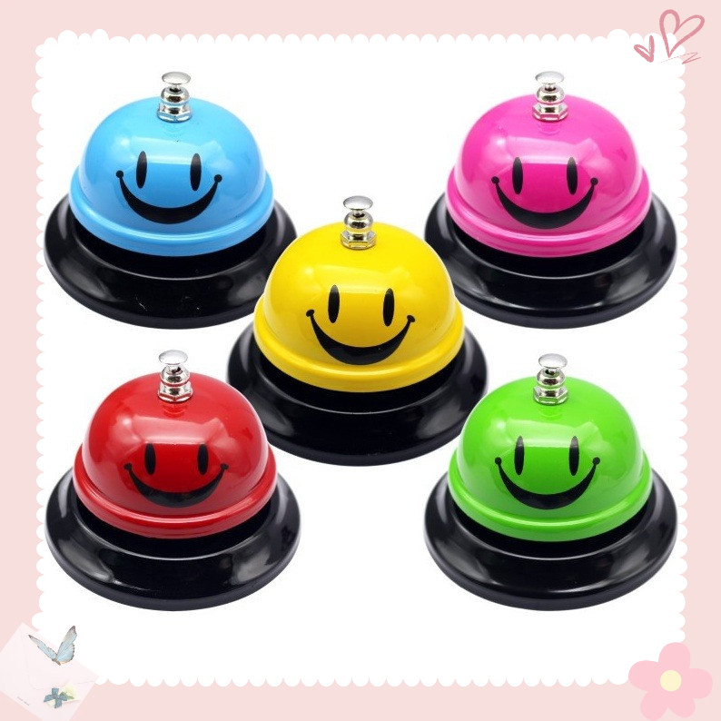 Chuông bấm nhiều màu mạ bóng chrome , chuông để bàn, chuông trò chơi, size 85mm