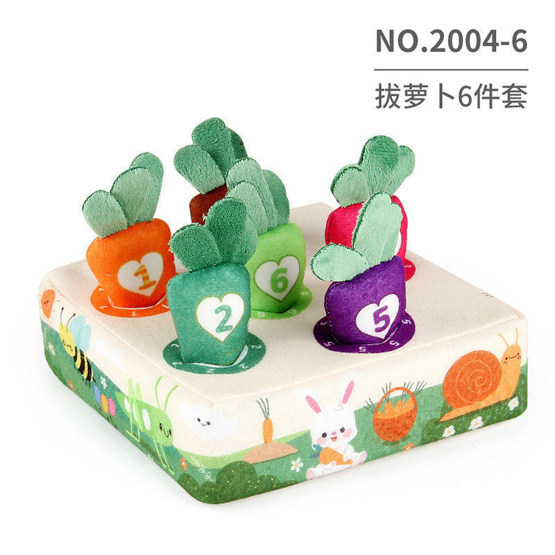 Đồ chơi vải “Nhổ cà rốt ” giáo dục sớm phát triển kỹ năng - tư duy sớm cho trẻ mầm non