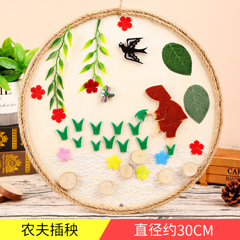Tranh gỗ thủ công sáng tạo trang trí góc Steam. cho trẻ tạo hình Mầm non - Tiểu học