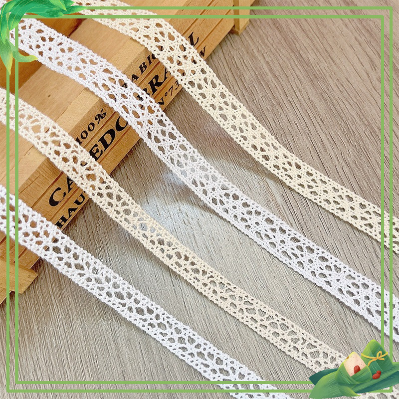 Ren Chỉ Trắng Trang Trí  diềm khung sản phẩm Handmade - Steam mầm non set 5 mét/1 cuộn