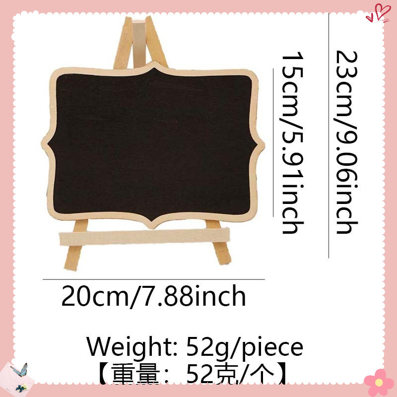 BẢNG ĐEN MINI GỖ ĐỂ BÀN – TRANG TRÍ & GHI CHÚ SIÊU XINH MẦM NON - TIỂU HỌC