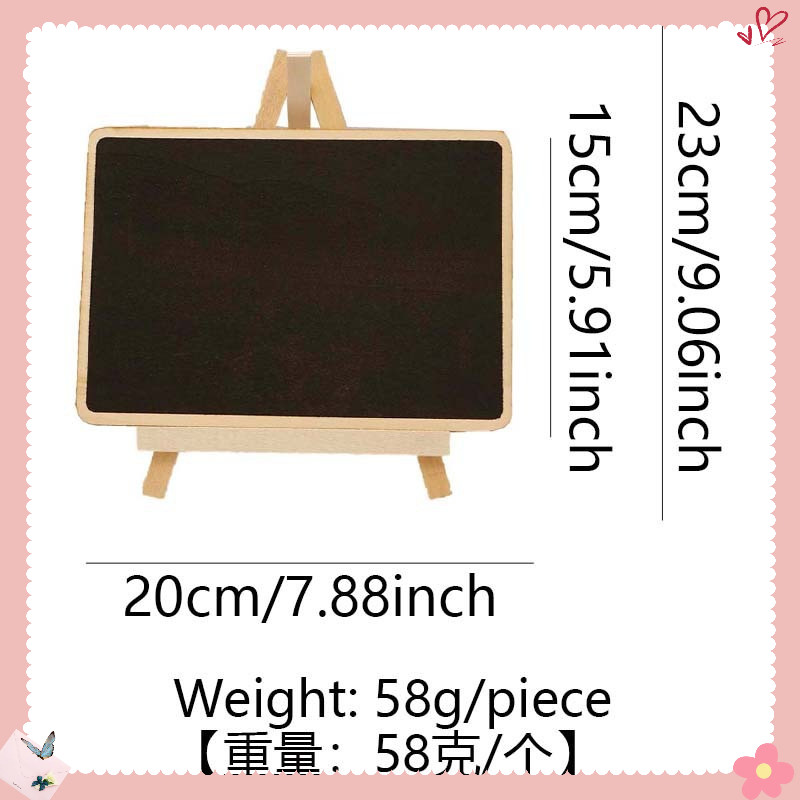 BẢNG ĐEN MINI GỖ ĐỂ BÀN – TRANG TRÍ & GHI CHÚ SIÊU XINH MẦM NON - TIỂU HỌC