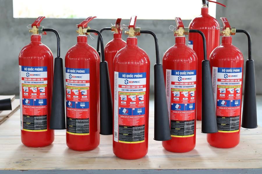 BÌNH CHỮA CHÁY KHÍ CO2 BỘ QUỐC PHÒNG 83MEC TẠI HÀ NỘI