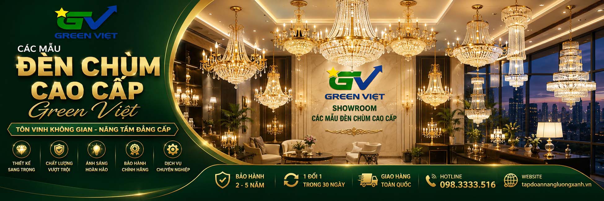 Đèn Chùm Trang Trí Cao Cấp 2026