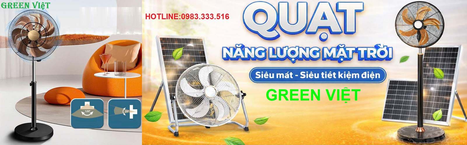 Quạt bàn năng lượng mặt trời
