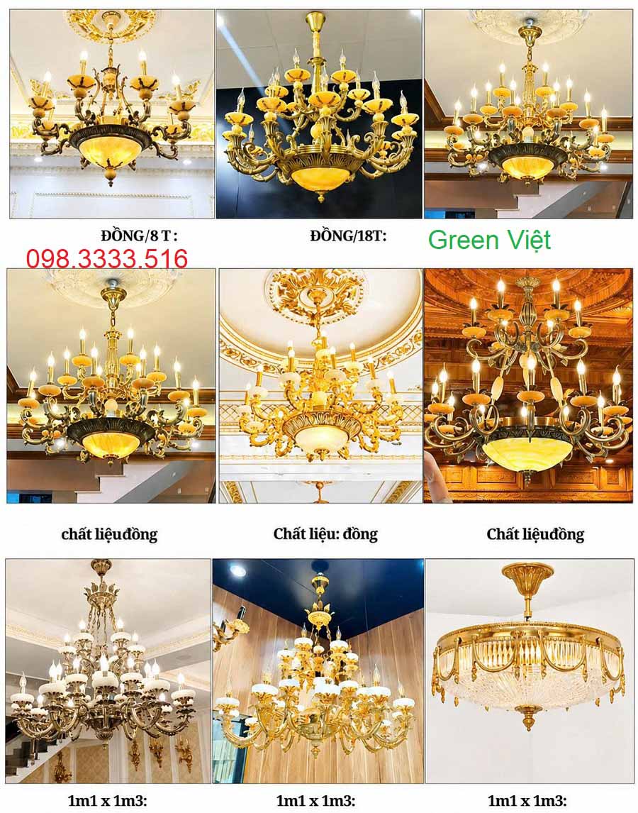 Đèn chùm thông tầng pha lê DTPL08 trang trí cao cấp