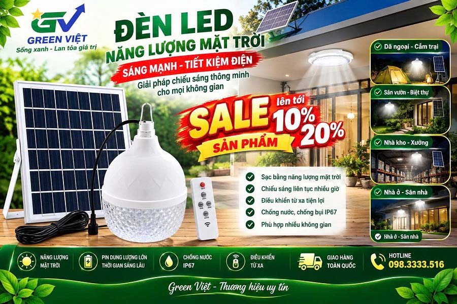Đèn dự phòng mất điện Green việt
