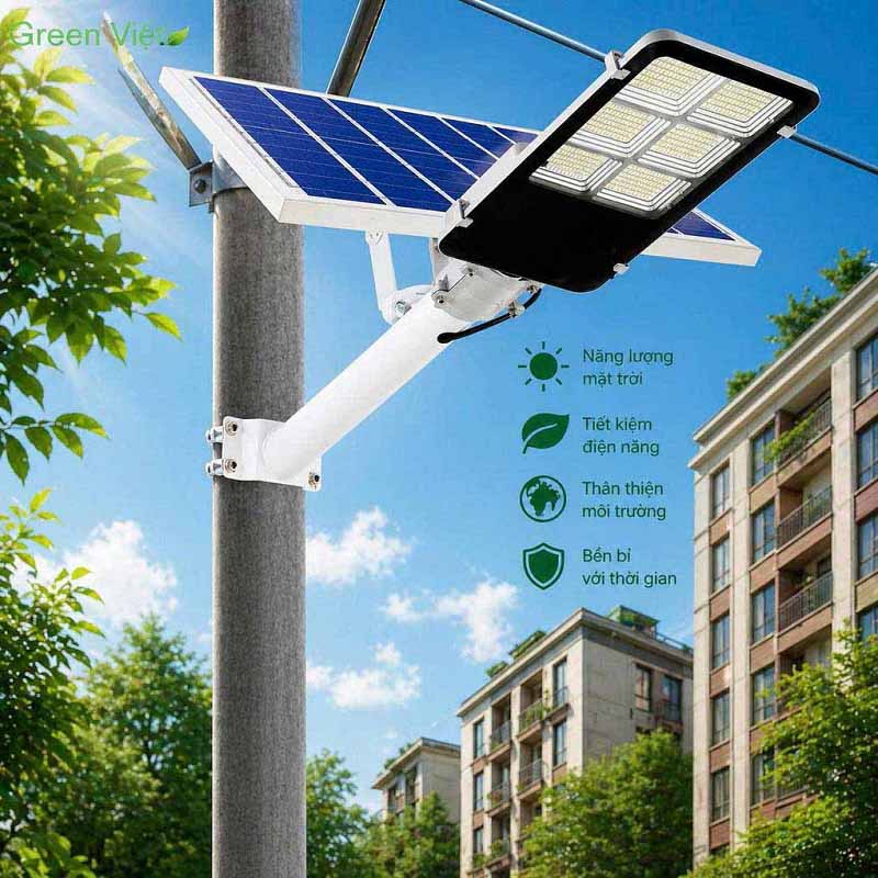 Đèn đường năng lượng mặt trời 300w BC1 Bàn Chải