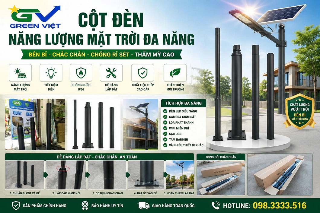 Cột Đèn Năng Lượng Mặt Trời