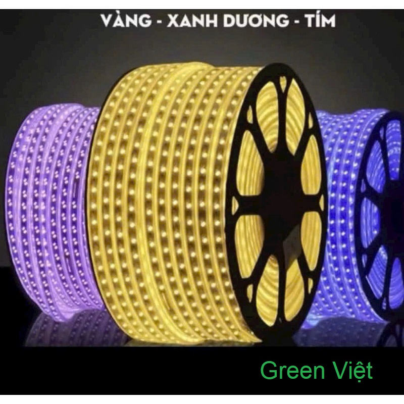 Dây led trang trí và quán cây LDC02 Led 2 Hàng Vàng Ấm