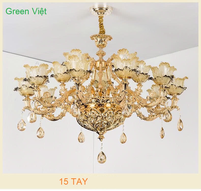 Đèn chùm treo phòng khách QGV024
