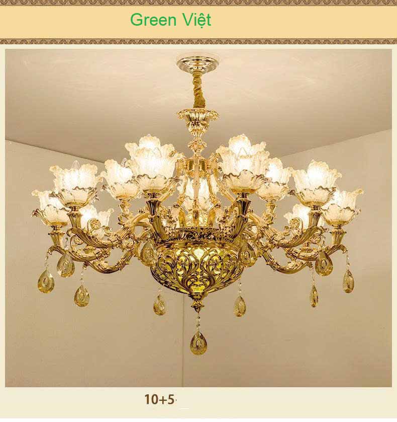 Đèn chùm treo phòng khách QGV024