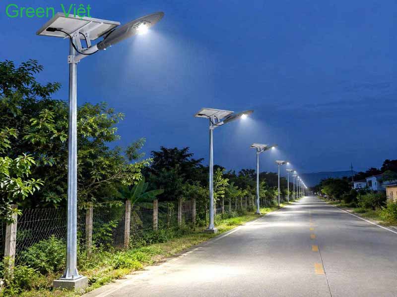 Đèn Đường Năng Lượng Mặt Trời Chiếc Lá 50W Đường Giao Thông, Sân Vườn